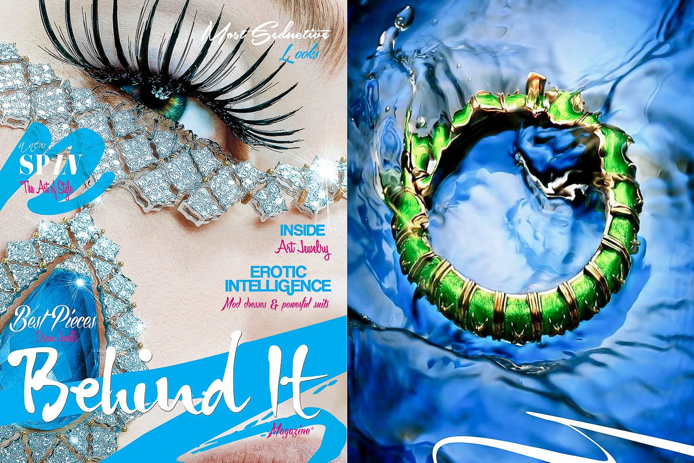 BEHIND IT Pure Art Objects. Spread Branding & Editorial Work