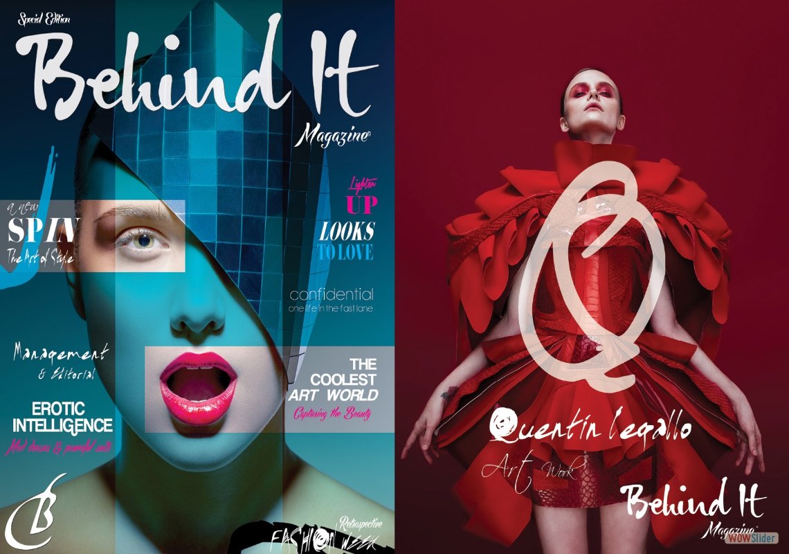 alejandrodi esko. ceo  publisher. behind it magazine. conceptual art. spread The Colors of the Season~Winter★