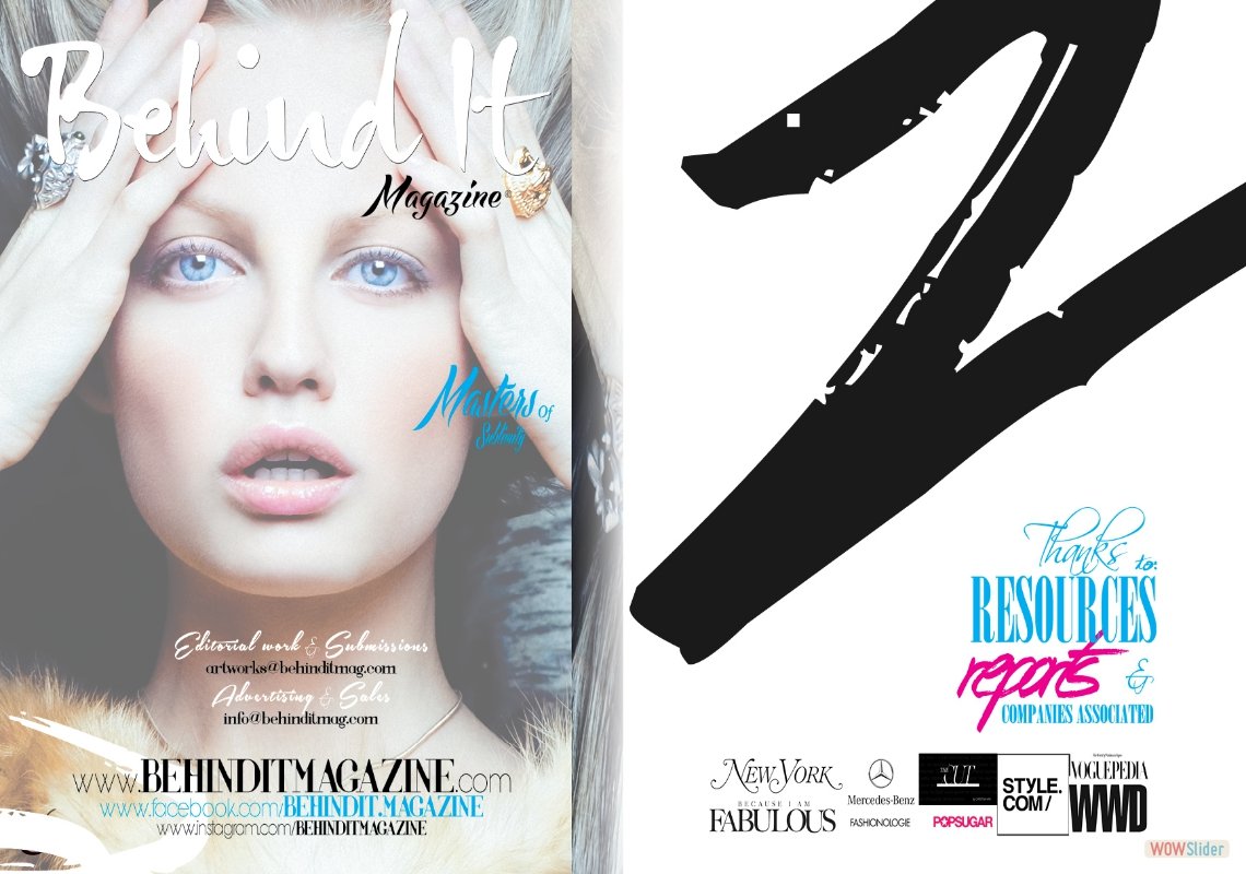 alejandrodi esko. ceo  publisher. behind it magazine. conceptual art. spread20 The Colors of the Season~Winter★